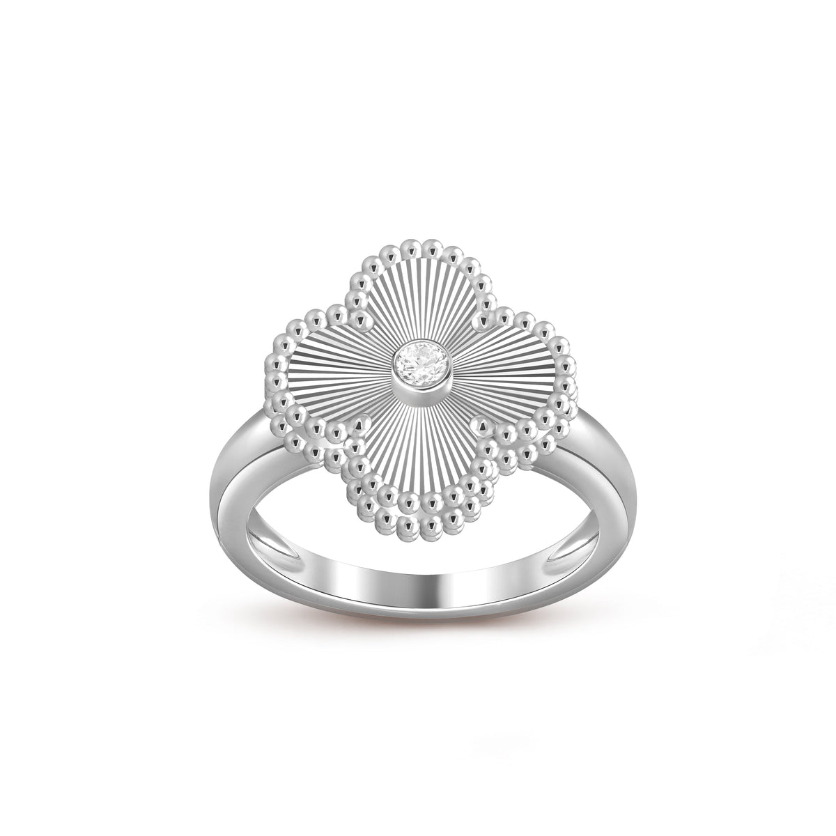 [OAKJURI Jewelry]CLOVER SILVER DIOMND RING COLLECTION