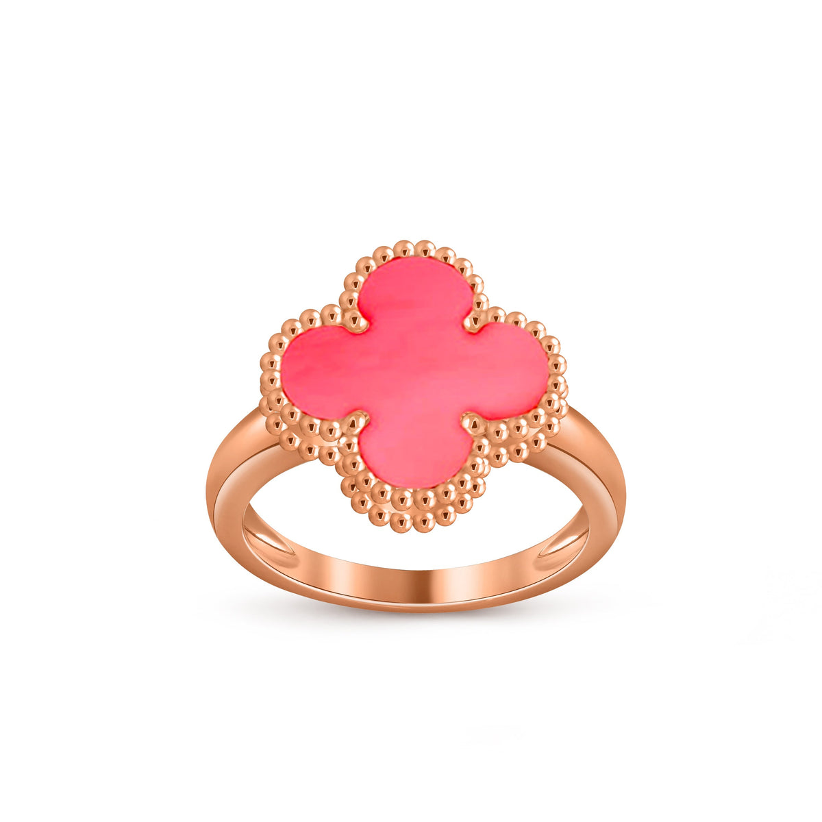 [OAKJURI Jewelry]CLOVER RING ROSE GOLD COLLECTION