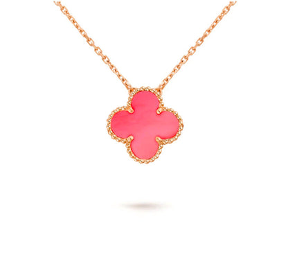 [OAKJURI Jewelry]CLOVER 15MM SINGLE FLOWER NECKLACE COLLECTION