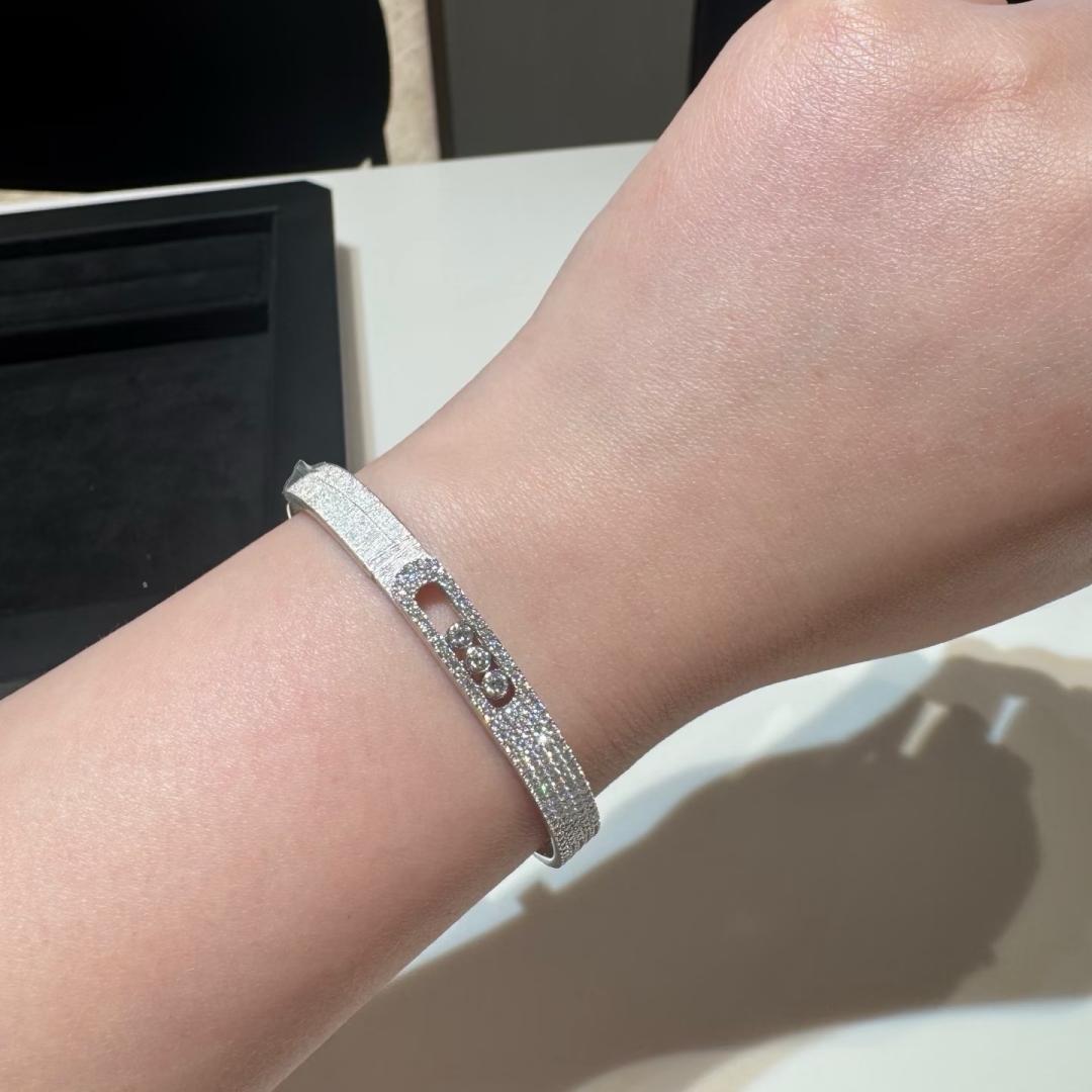 [OAKJURI Jewelry]Move Noa Ciselé half pavé bangle