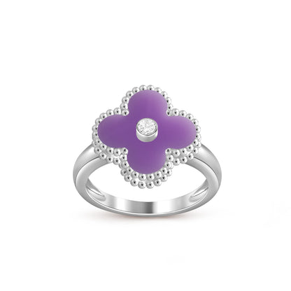 [OAKJURI Jewelry]CLOVER SILVER DIOMND RING COLLECTION