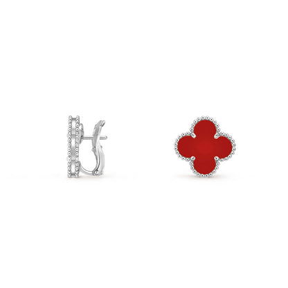 [OAKJURI Jewelry]CLOVER SILVER 15MM MOP EARRINGS COLLECTION