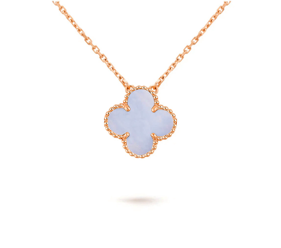 [OAKJURI Jewelry]CLOVER 15MM SINGLE FLOWER NECKLACE COLLECTION