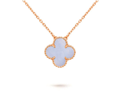 [OAKJURI Jewelry]CLOVER 15MM SINGLE FLOWER NECKLACE COLLECTION
