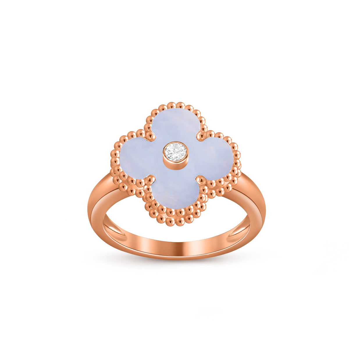[OAKJURI Jewelry]CLOVER DIAMOND RING ROSE GOLD COLLECTION
