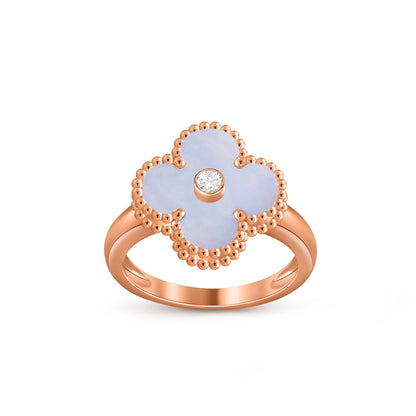 [OAKJURI Jewelry]CLOVER DIAMOND RING ROSE GOLD COLLECTION