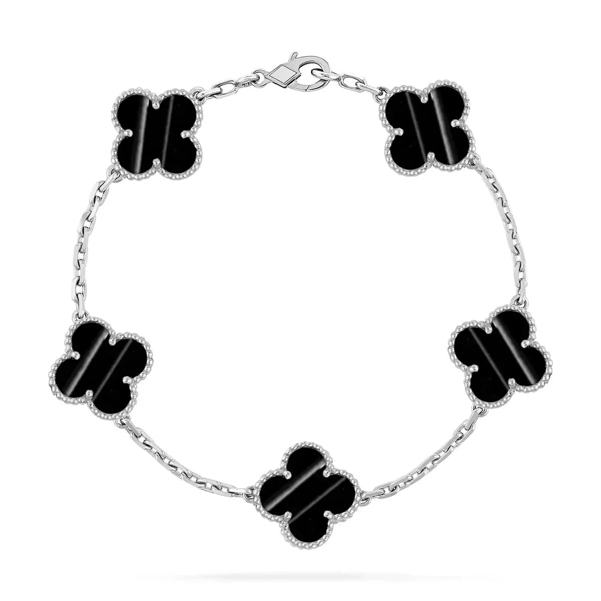 [OAKJURI Jewelry] Clover 5-Motif & LOVE Unlimited Bracelet Set