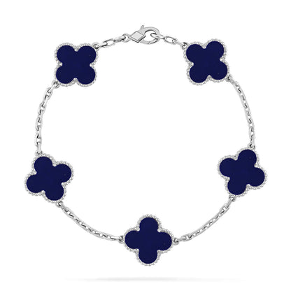 [OAKJURI Jewelry]CLOVER 5 MOTIF LAPIS LAZULI BRACELET COLLECTION