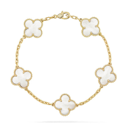 [OAKJURI Jewelry]Clover & Lover & Juste Bracelet Stack Set