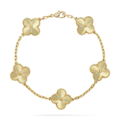 [OAKJURI Jewelry] CLOVER 5 MOTIF LASER BRACELET COLLECTION