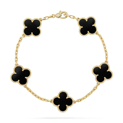 [OAKJURI Jewelry]Clover & Juste & Lover  Bracelet Stack Set