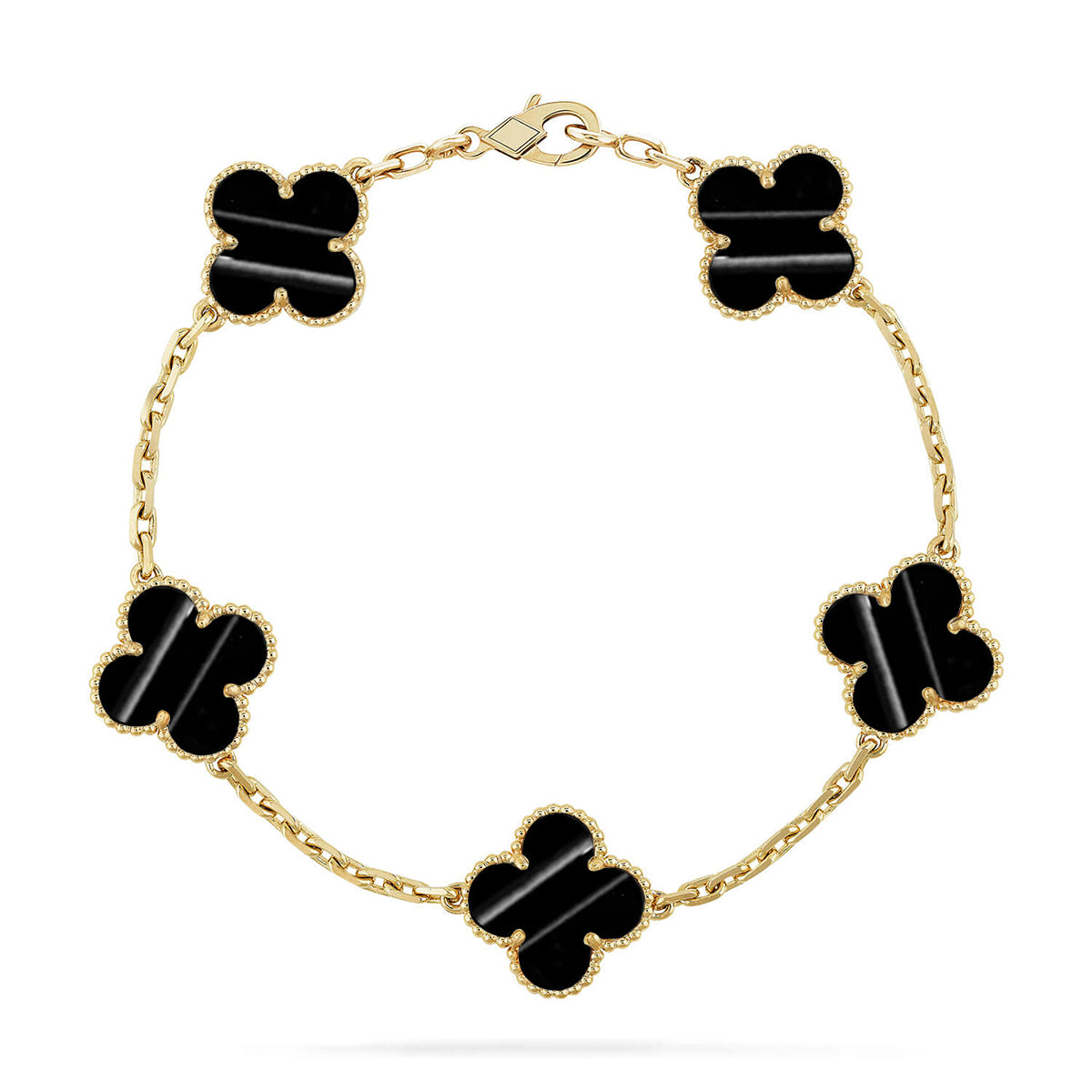 [OAKJURI Jewelry] CLOVER 5 MOTIF PULSAR STONE BRACELET COLLECTION