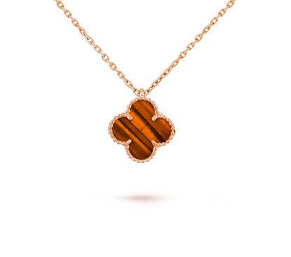 [OAKJURI Jewelry]CLOVER MINI 9.5MM CARNELIANS NECKLACE COLLECTION