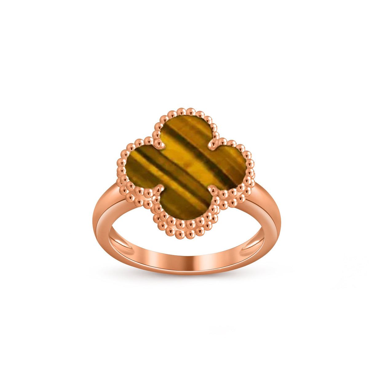[OAKJURI Jewelry]CLOVER RING ROSE GOLD COLLECTION
