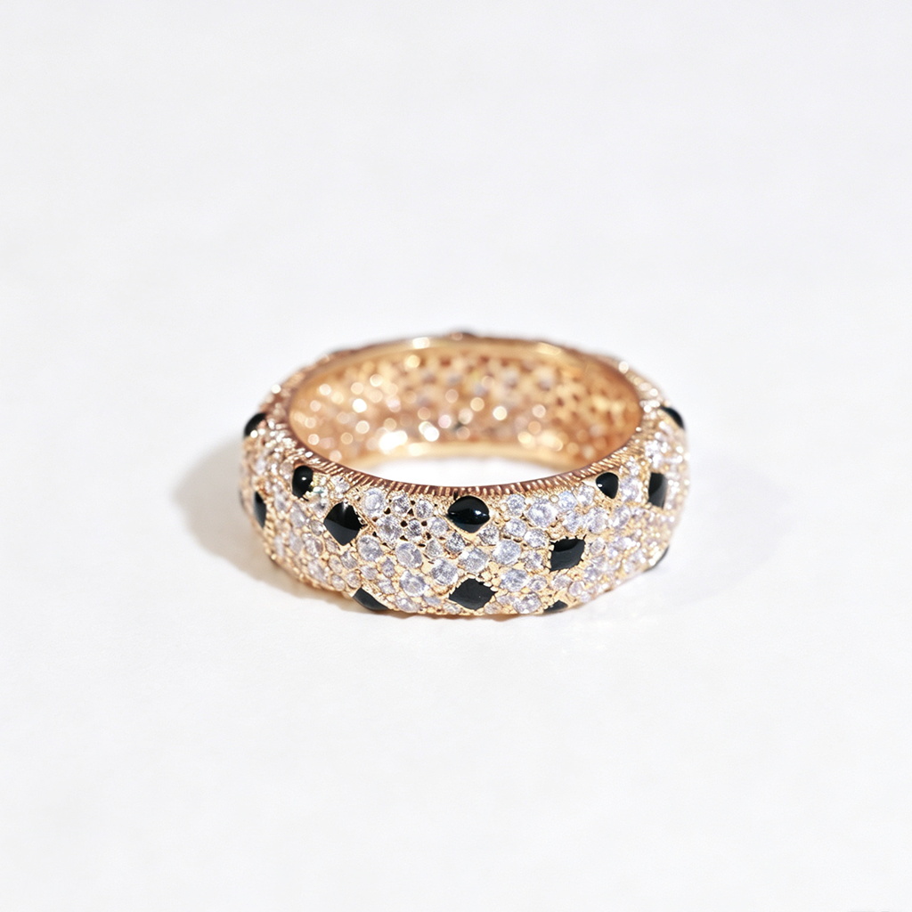 [OAKJURI Jewelry] PANTHERE SPOTTED FULL DIAMOND RING