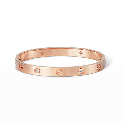 [OAKJURI Jewelry] LOVE BRACELET 6.1MM 4 DIAMONDS