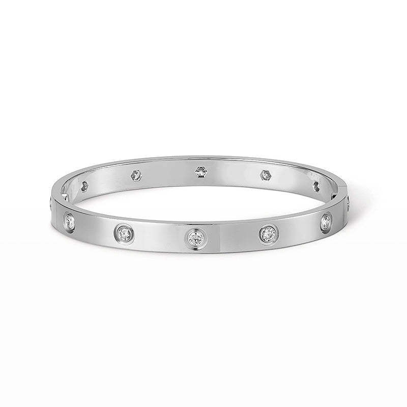 [OAKJURI Jewelry] LOVE BRACELET 6.1MM 10 DIAMONDS