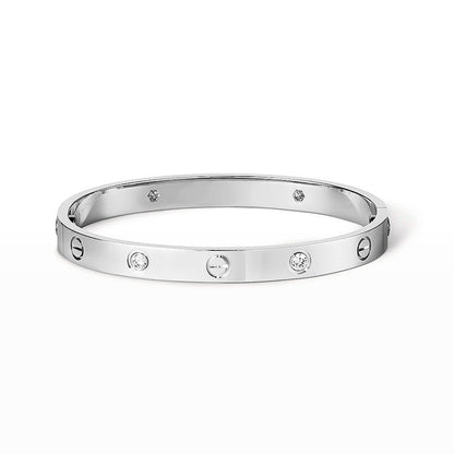 [OAKJURI Jewelry] LOVE BRACELET 6.1MM 4 DIAMONDS