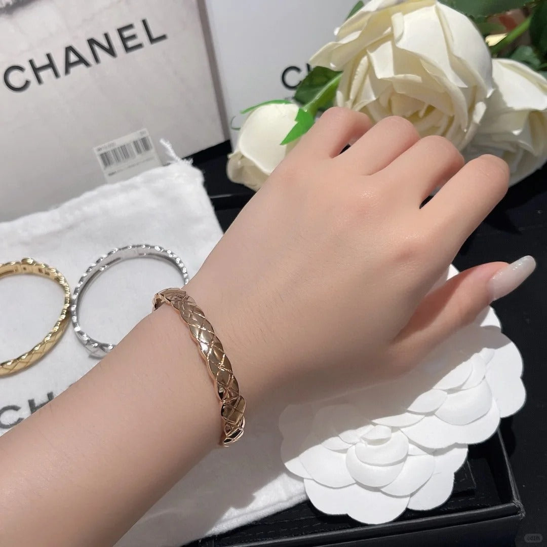 [OAKJURI Jewelry]KOKO CRUSH HALF DIAMONDS GLOD SILVER ROSE GOLD
