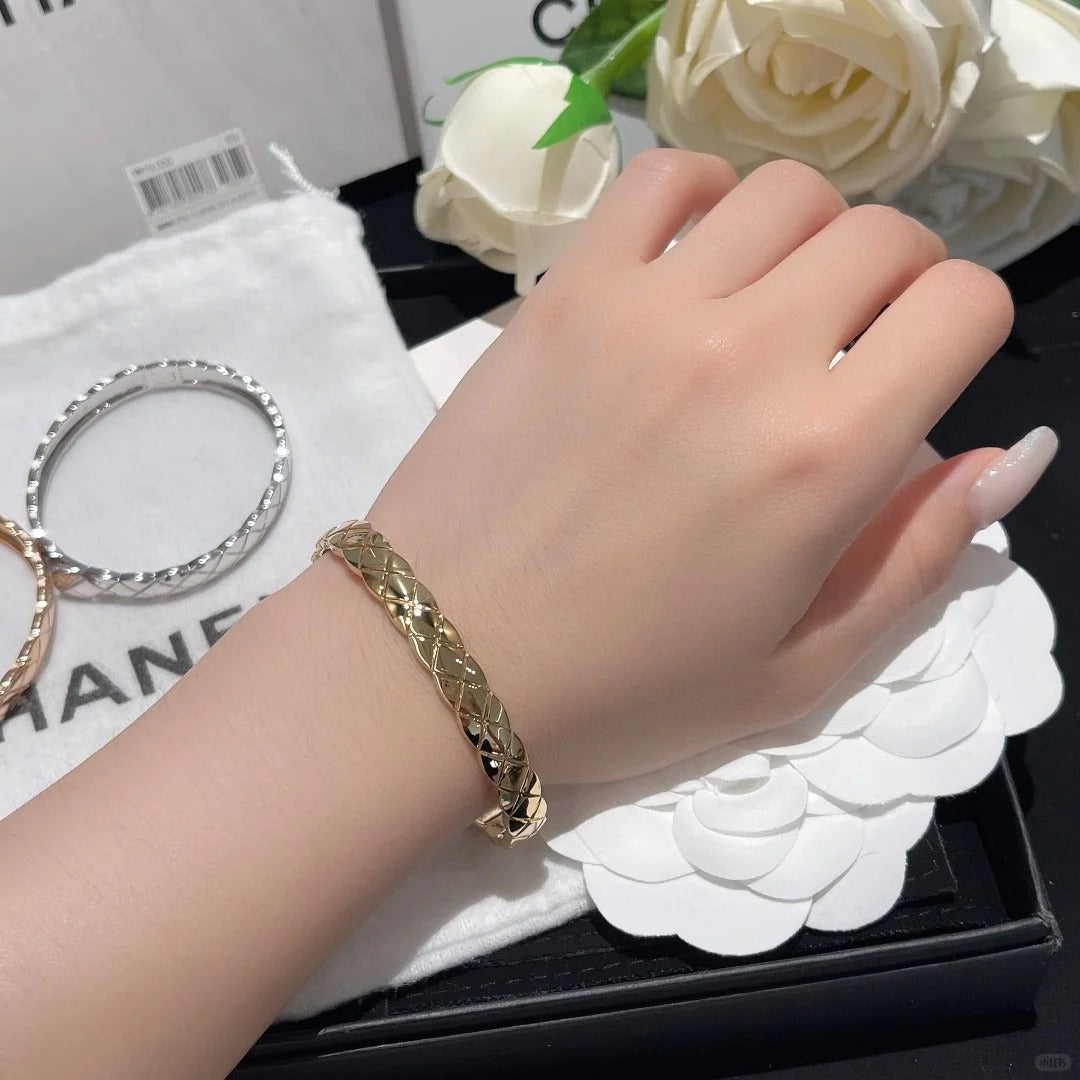 [OAKJURI Jewelry]KOKO CRUSH HALF DIAMONDS GLOD SILVER ROSE GOLD