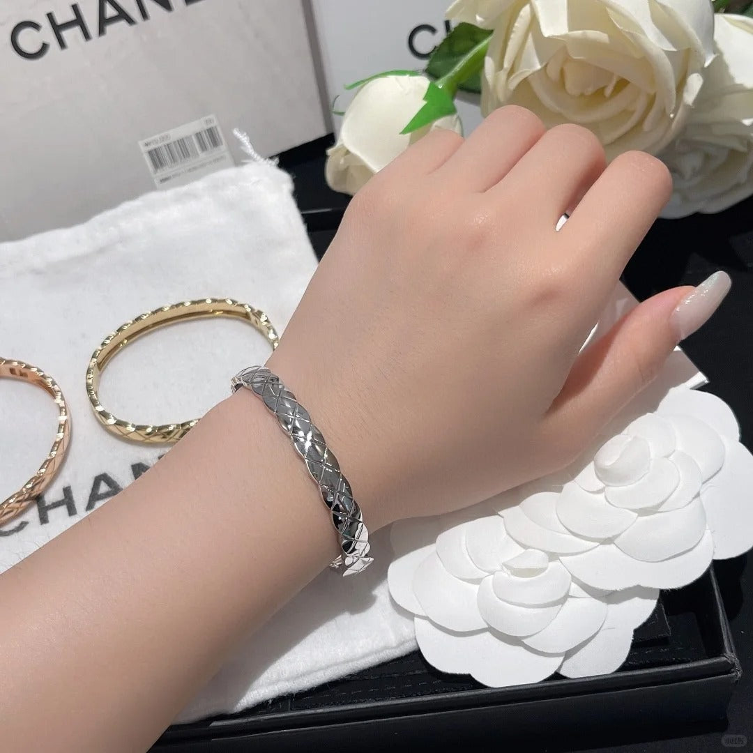 [OAKJURI Jewelry]KOKO CRUSH HALF DIAMONDS GLOD SILVER ROSE GOLD