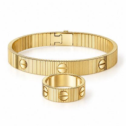 [OAKJURI Jewelry]Love Unlimited Bracelet & Ring Set