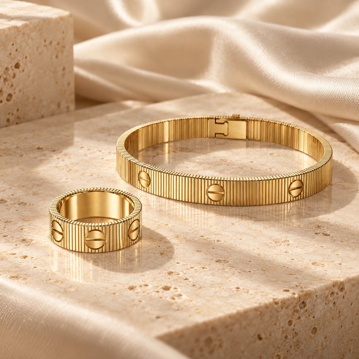 [OAKJURI Jewelry]Love Unlimited Bracelet & Ring Set
