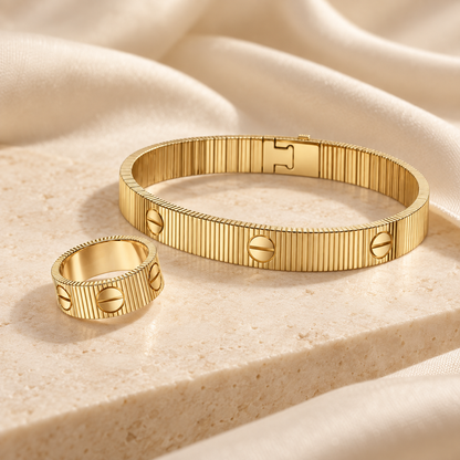 [OAKJURI Jewelry]Love Unlimited Bracelet & Ring Set