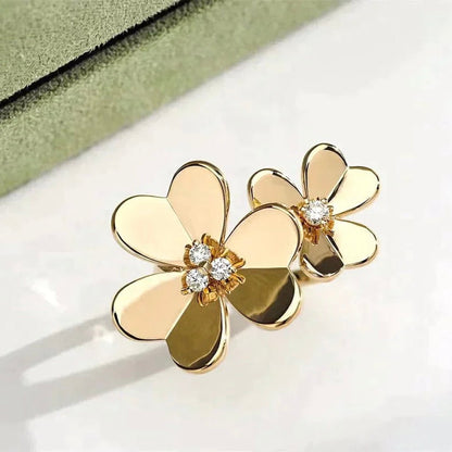 [OAKJURI Jewelry]CLOVER COMOS GOLD DIAMOND RING