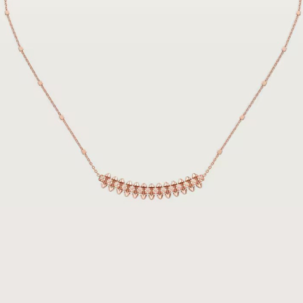 [OAKJURI Jewelry] CLASH  SMALL FULL DIAMOND NECKLACE