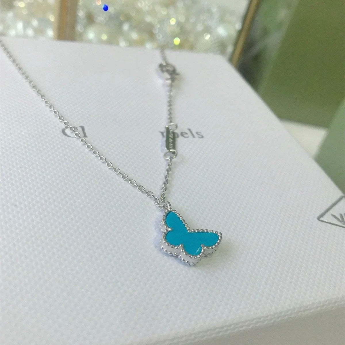 [OAKJURI Jewelry]BUTTERFLY TURQUOISE BUTTERFLY BRACELET SILVER