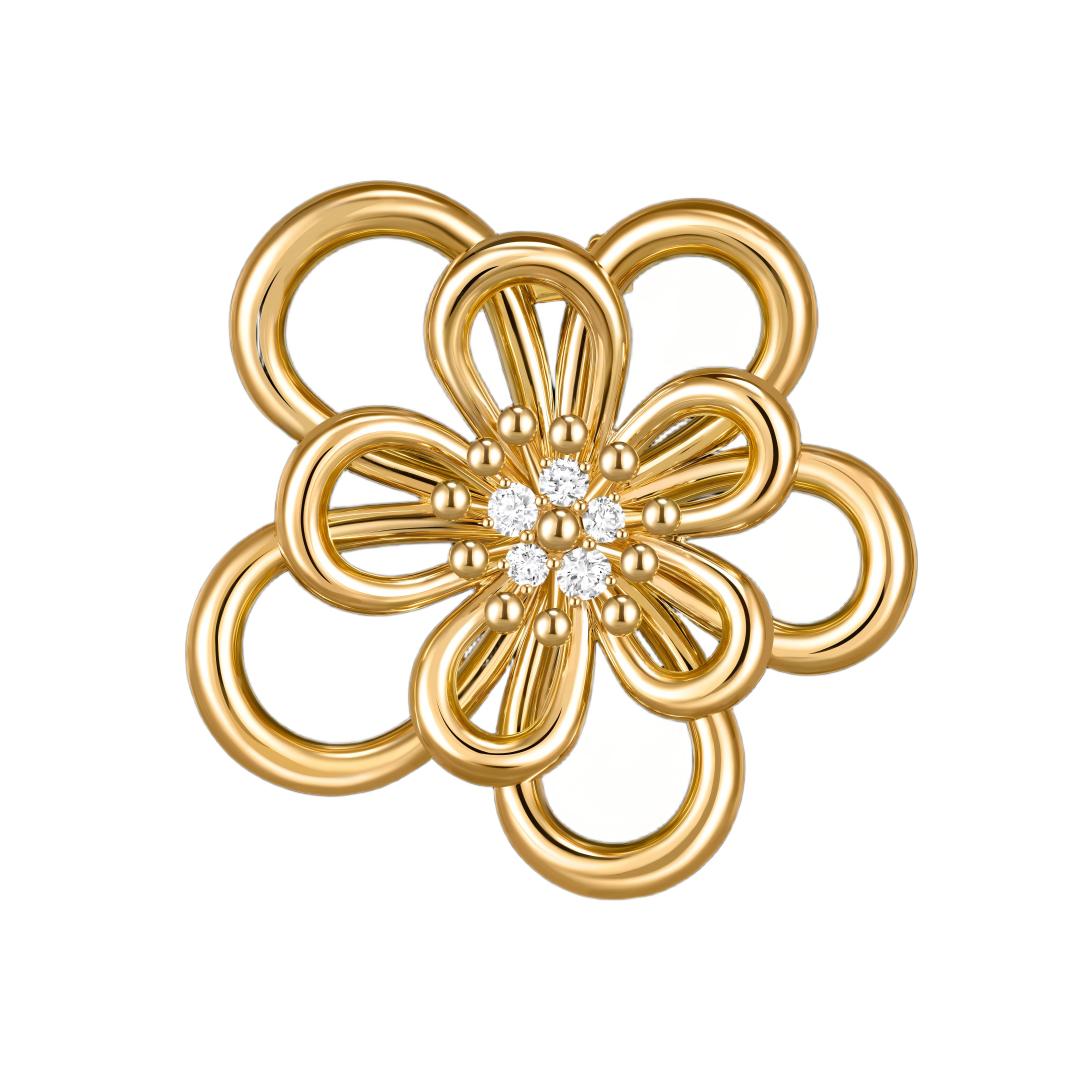 [OAKJURI Jewelry]FLOWERLACE NECKLACE 5 DIAMONDS