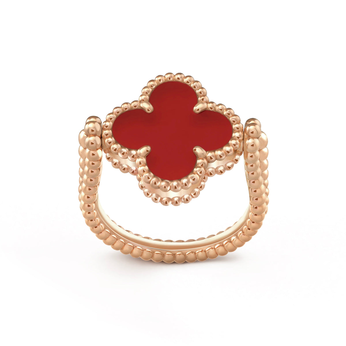 [OAKJURI Jewelry]CLOVER RIVERSIBLE RING ROSE GOLD COLLECTION