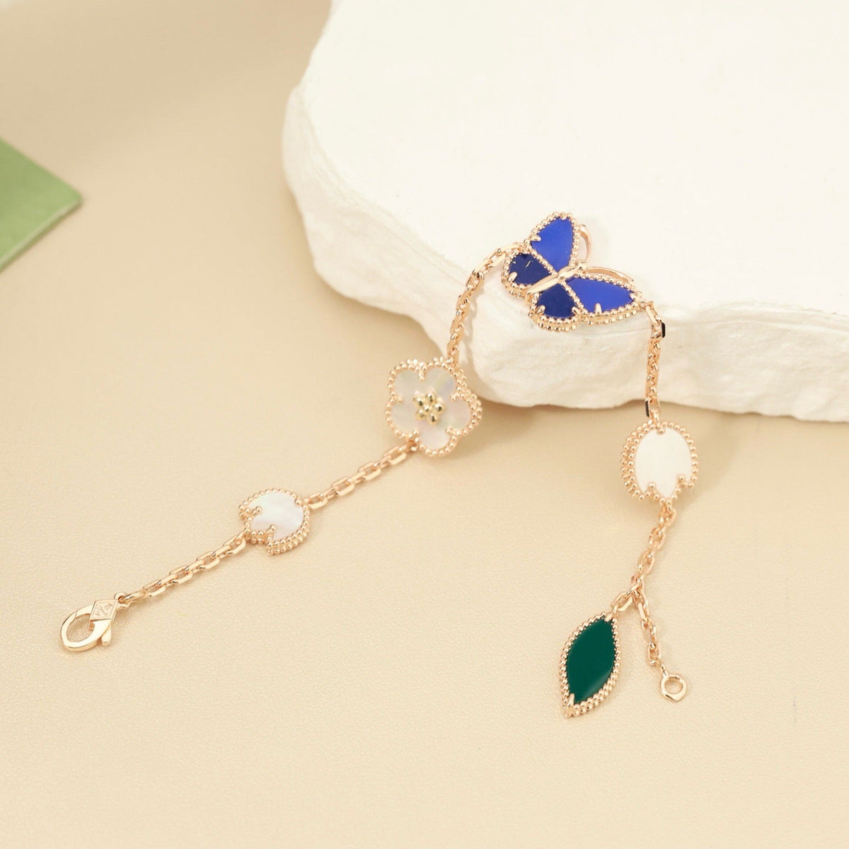 [OAKJURI Jewelry]LUCKY SPRING BUTTERFLY 5 MOTIF BRACELET