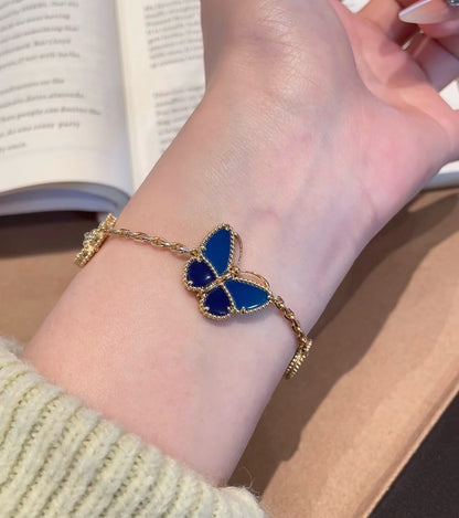 [OAKJURI Jewelry] Lucky Spring Butterfly 5-Motif & LOVE Unlimited Bracelet Stack Set