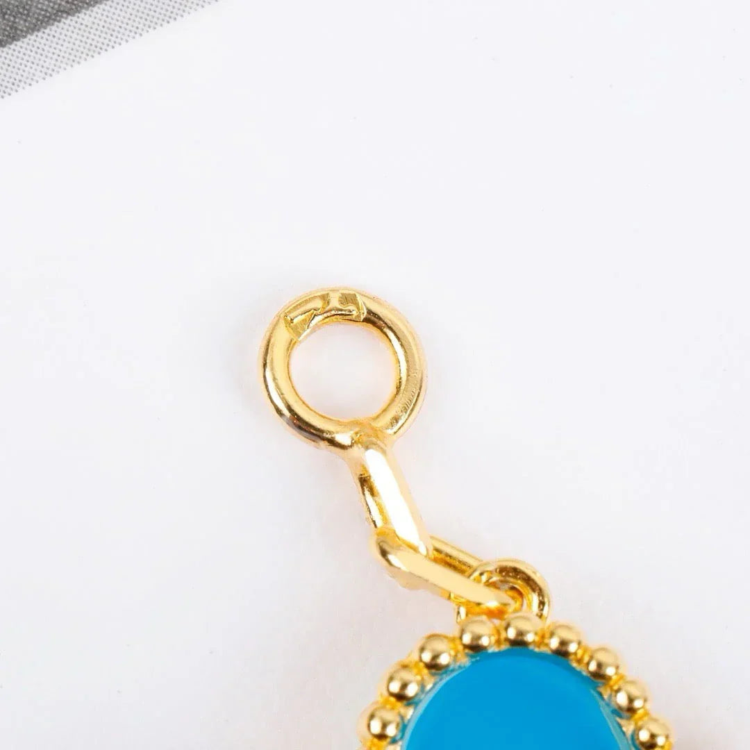 [OAKJURI Jewelry] CLOVER 5 MOTIF TURQUOISE BRACELET COLLECTION