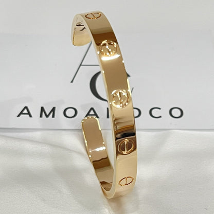 [OAKJURI Jewelry] LOVE BRACELET 6.1MM OPEN CUFF