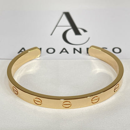 [OAKJURI Jewelry] LOVE BRACELET 6.1MM OPEN CUFF