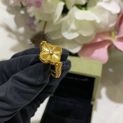 [OAKJURI Jewelry]CLOVER RIVERSIBLE RING GOLD COLLECTION