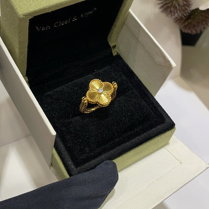 [OAKJURI Jewelry]CLOVER RIVERSIBLE RING GOLD COLLECTION