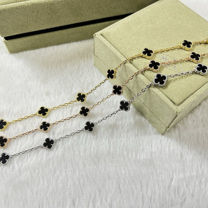 [OAKJURI Jewelry]CLOVER 6 MOTIF  ONYXS BRACELET