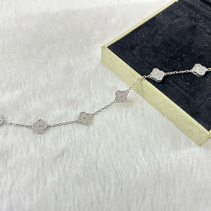 [OAKJURI Jewelry]CLOVER 6 MOTIF DIAMOND BRACELET