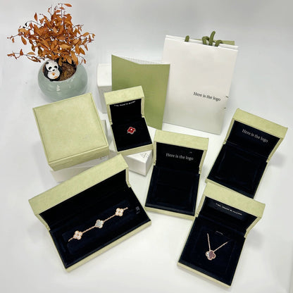 [OAKJURI Jewelry]CLOVER MINI 9.5MM CARNELIANS NECKLACE COLLECTION