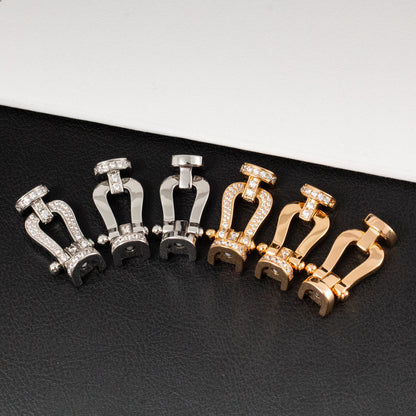 [OAKJURI Jewelry]FORCE LARGE HORSESHOE FULL DIAMOND BRACELET GOLD