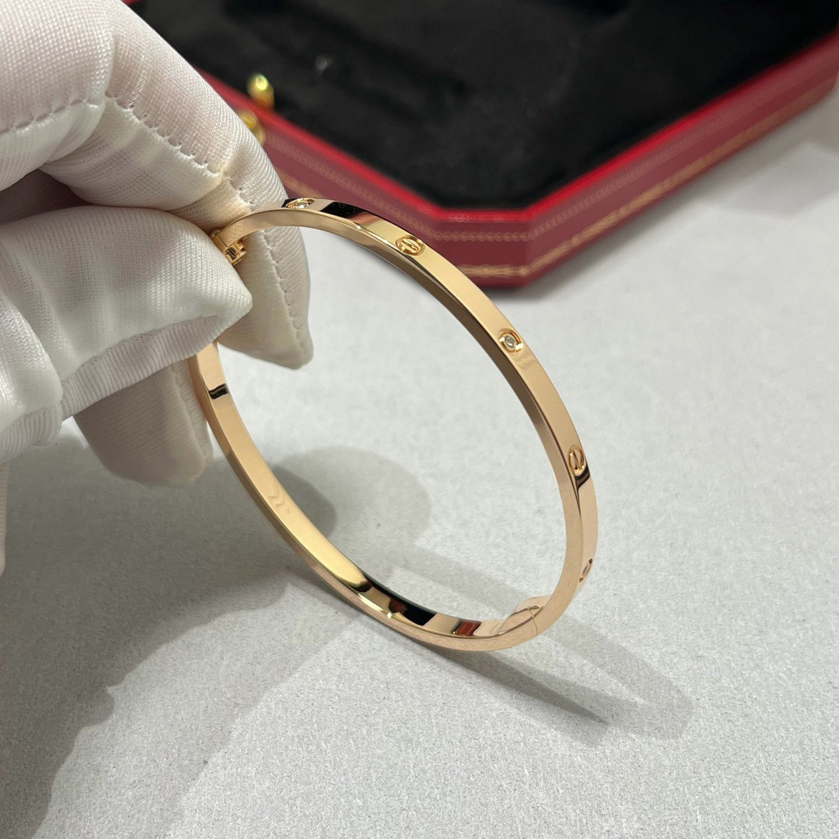 [OAKJURI Jewelry] LOVE BRACELET 3.65MM 6 DIAMONDS
