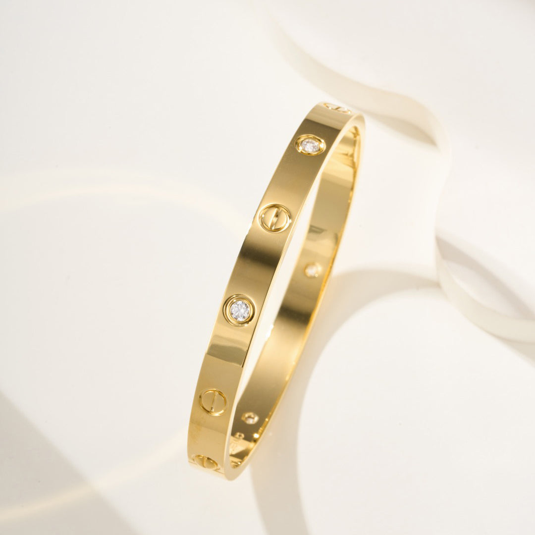 [OAKJURI Jewelry] LOVE Classic & JUSTE Diamond Bracelet Stack Set