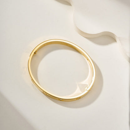 [OAKJURI Jewelry] LOVE BRACELET 6.1MM 4 DIAMONDS