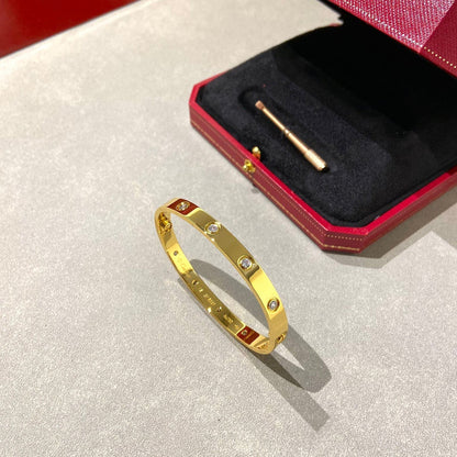 [OAKJURI Jewelry] LOVE BRACELET 6.1MM 10 DIAMONDS