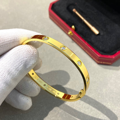 [OAKJURI Jewelry] LOVE BRACELET 6.1MM 10 DIAMONDS