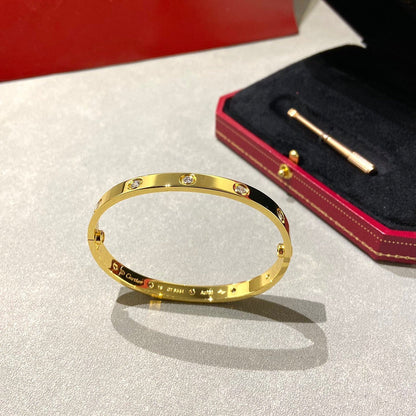 [OAKJURI Jewelry] LOVE BRACELET 6.1MM 10 DIAMONDS
